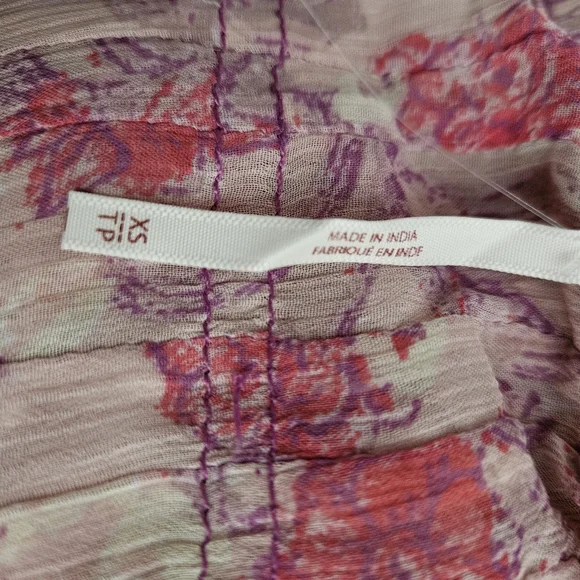 Free people pink floral Women's See Ot through maxi Dress xs NWT - Picture 10 of 14